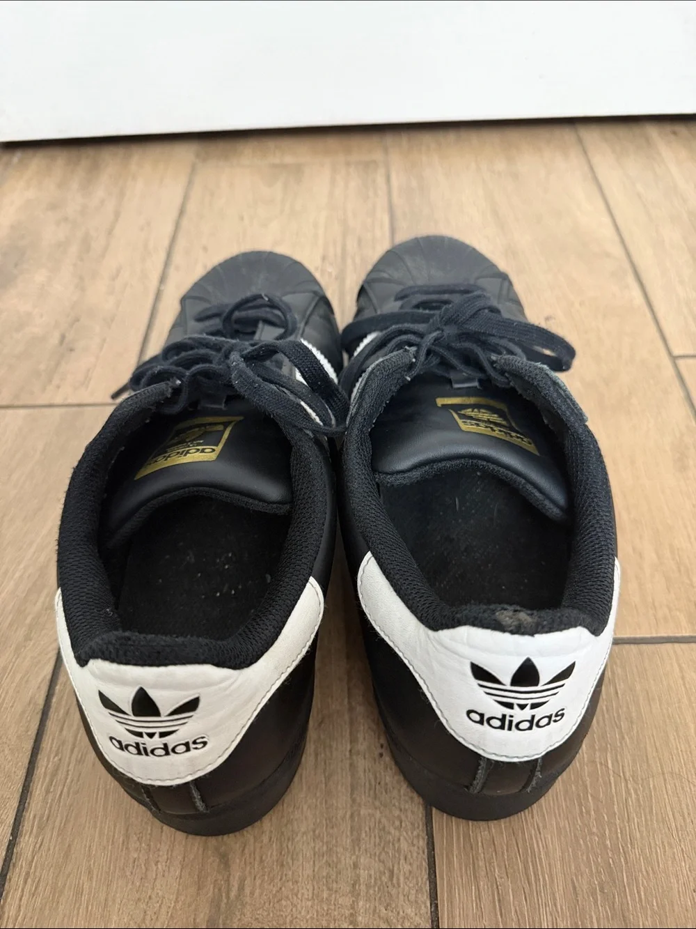 Adidas Superstar ADV Black Sneakers With Signature Stripes